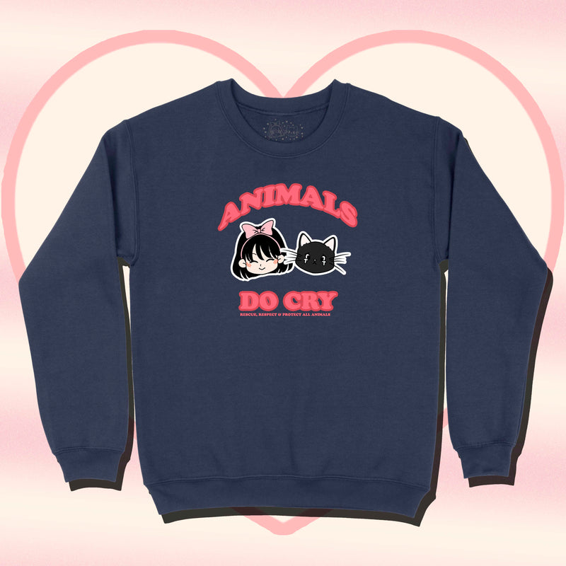 Load image into Gallery viewer, Unisex | Animals Do Cry Logo | Crewneck
