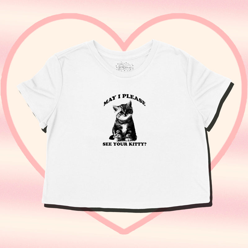 Load image into Gallery viewer, Unisex | May I? | Cut Crop Top
