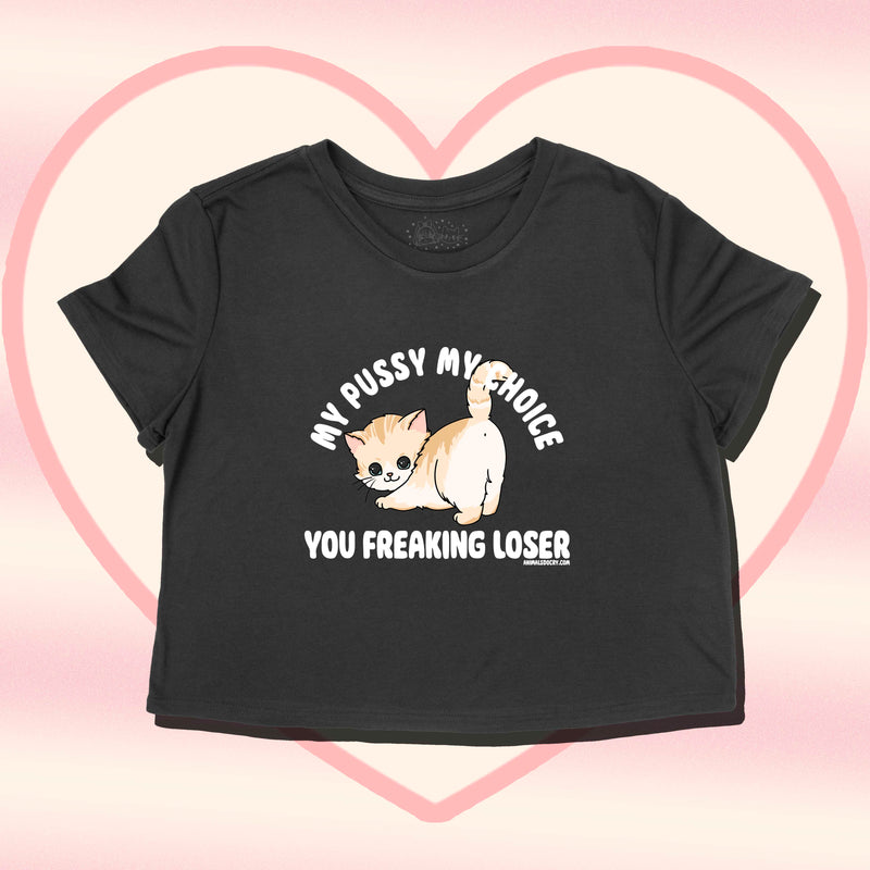 Load image into Gallery viewer, Unisex | My Choice | Cut Crop Top
