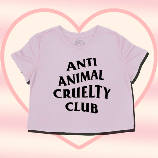 Unisex | Anti Animal Cruelty Club | Cut Crop Top