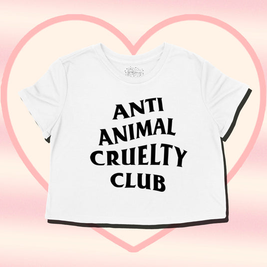 Unisex | Anti Animal Cruelty Club | Cut Crop Top
